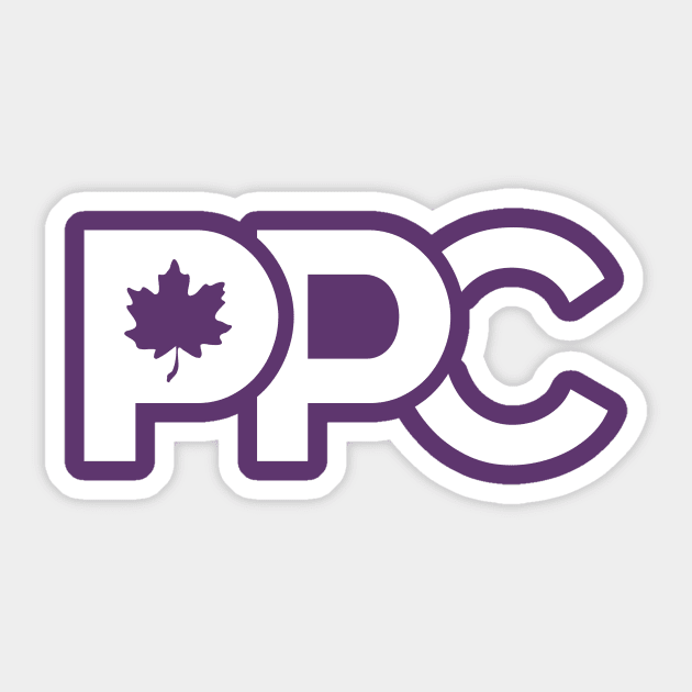 People's Party of Canada PPC Purple Sticker by People's Party of Canada - PPC Fan Store